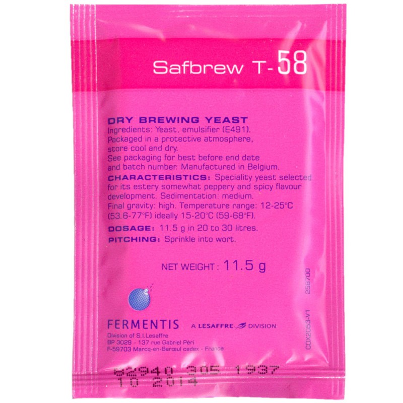 Levadura Safbrew T-58 11.5g - Fermentis