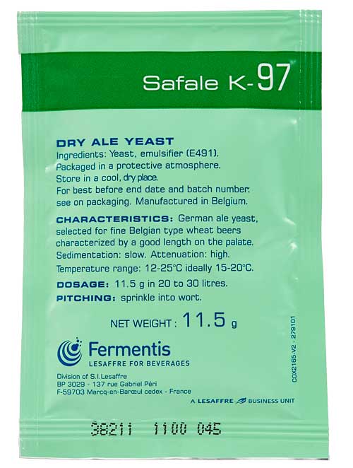 Levadura SafAle K-97 11.5g - Fermentis 