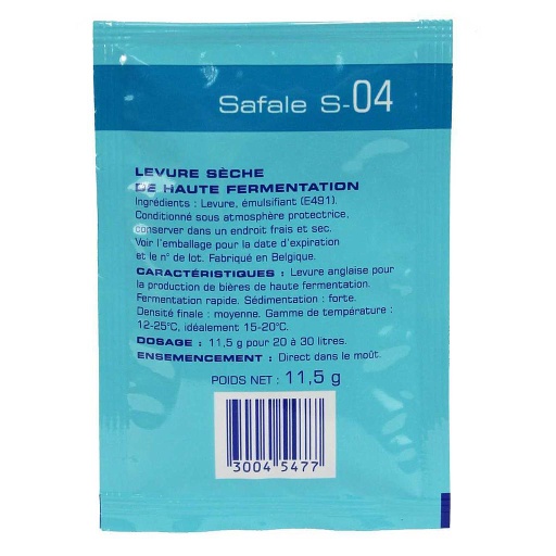 Levadura Safale S-04 - 11.5gr - Fermentis