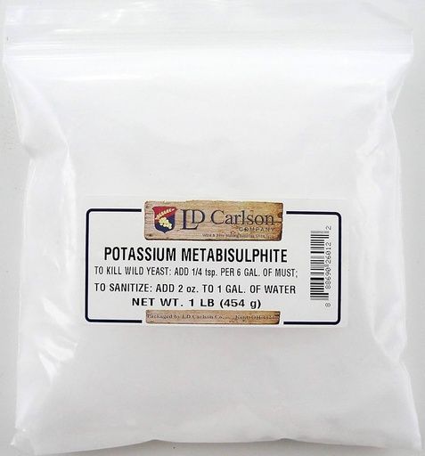 Metalbisulfito de Potasio (Potassium Metabisulfite) - 4oz